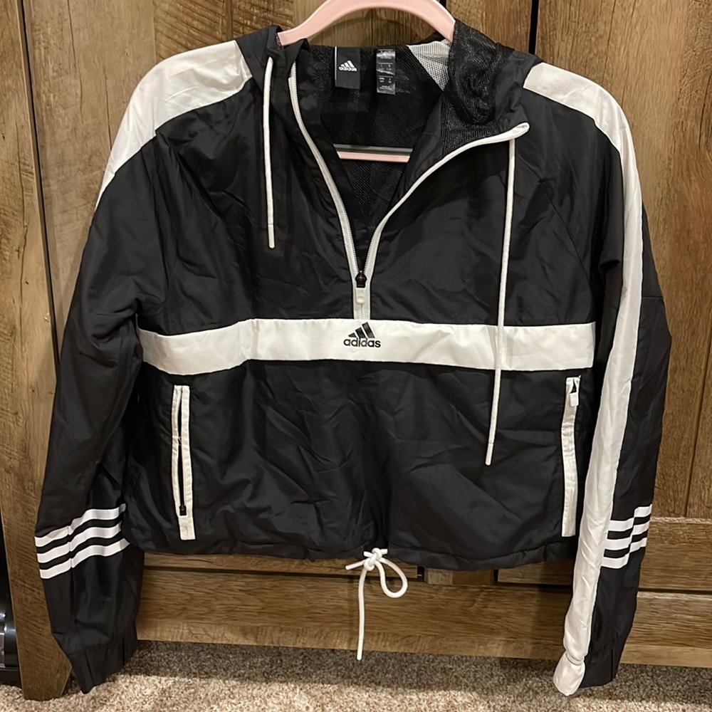 Adidas cropped rain jacket